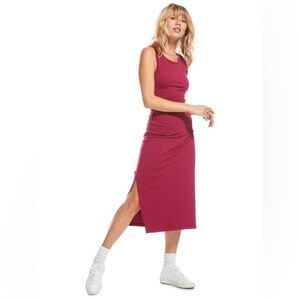 Roxy Good Keepsake Cutout Midi Dress – Rumba Red (Size XXL, NWT)